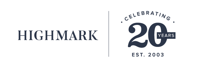 Highmark 20th anniversary logo.