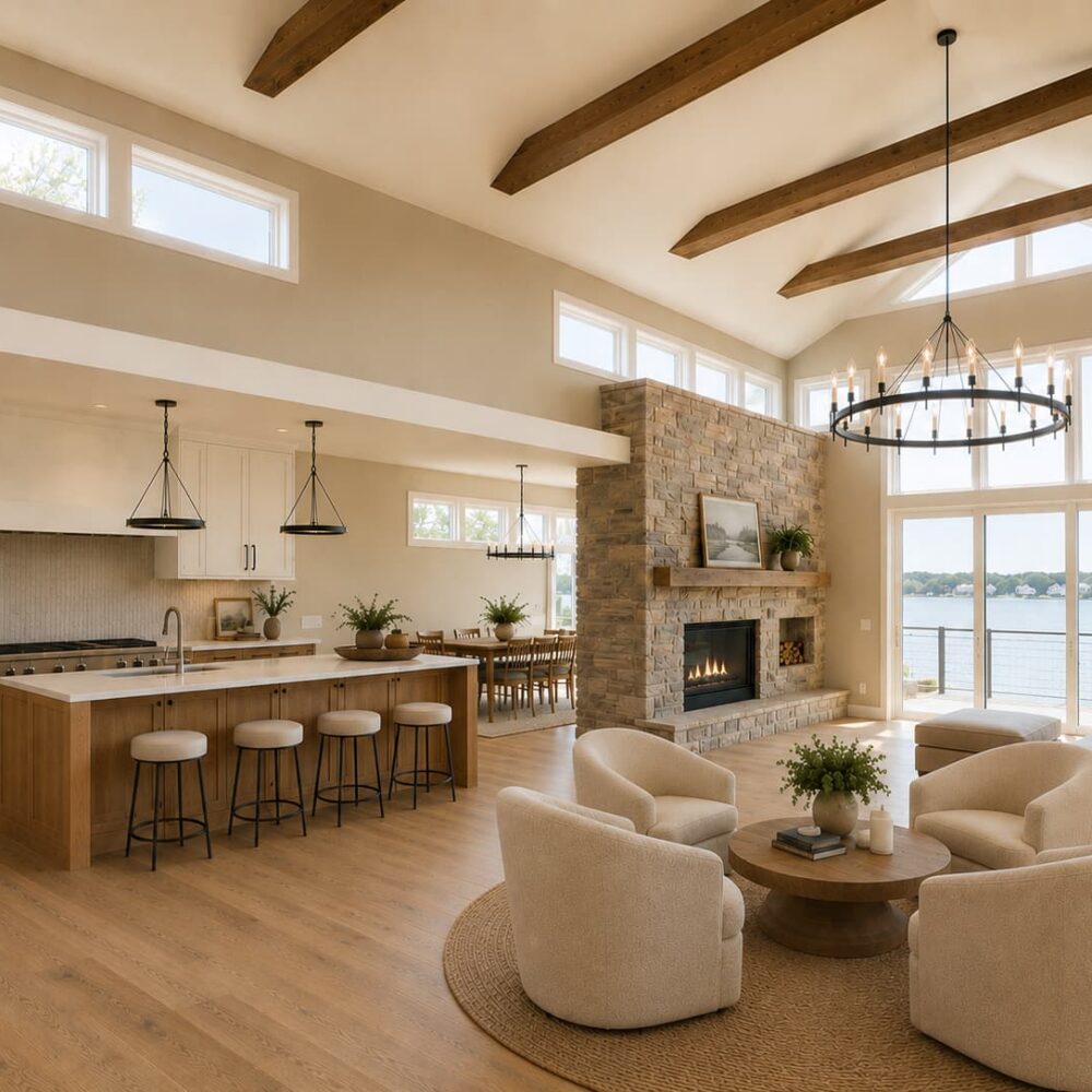 Contemporary Warm Transitional Kitchen Remodel by Highmark Builders project photo